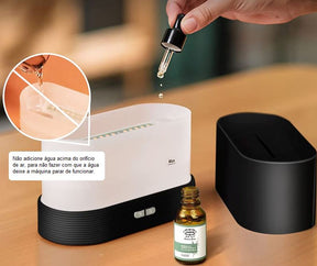 Umidificador e Difusor de Aromaterapia 2 em 1 com Luz Noturna Umidificador 001 lojadadryka 