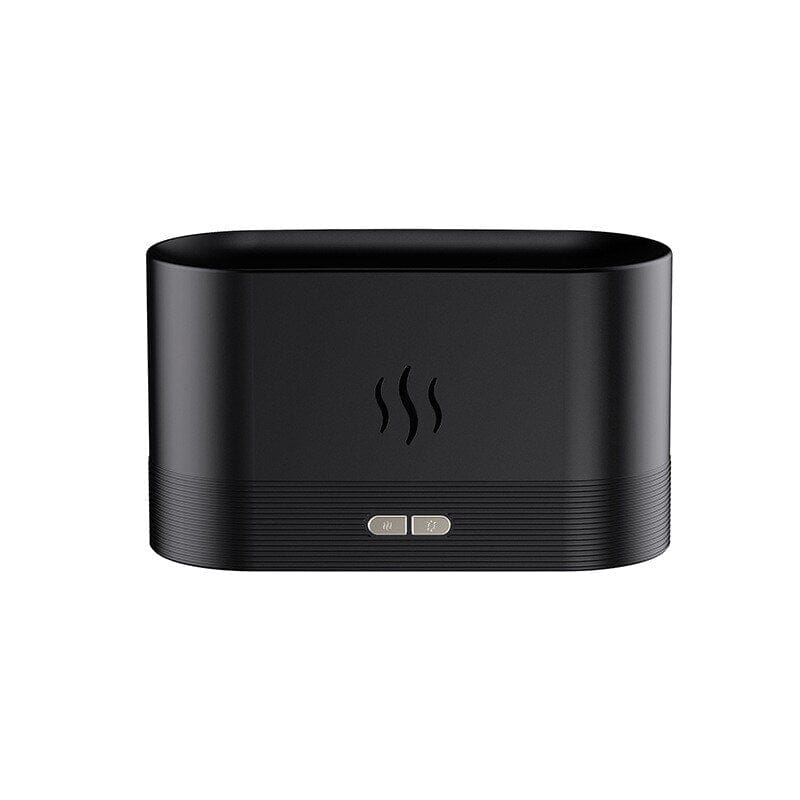 Umidificador e Difusor de Aromaterapia 2 em 1 com Luz Noturna Umidificador 001 lojadadryka Preto - Névoa 1 cor 
