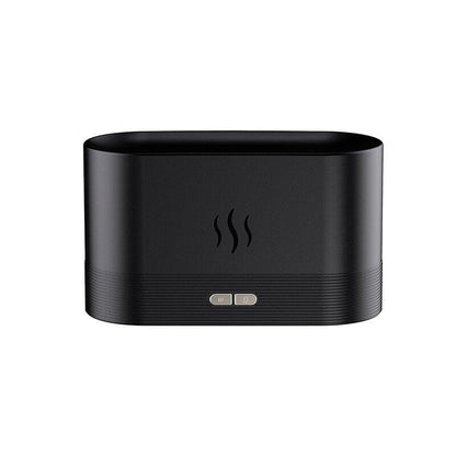 Umidificador e Difusor de Aromaterapia 2 em 1 com Luz Noturna Umidificador 001 lojadadryka Preto - Névoa 1 cor 